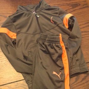 Boys puma track suit